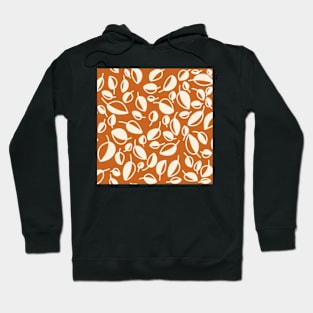 Simple Leaves on Orange Hoodie